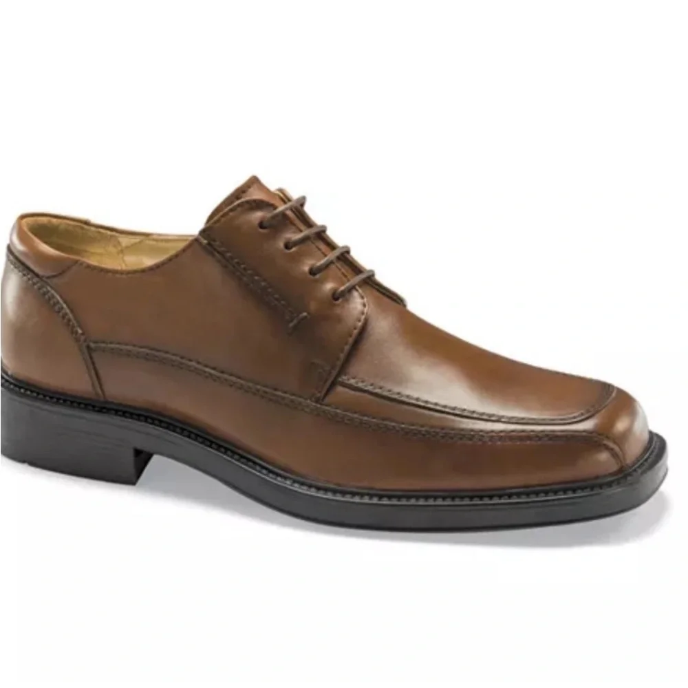 Dockers Men's Perspective Oxford Dress Shoes Tan Leather Size 9.5 M